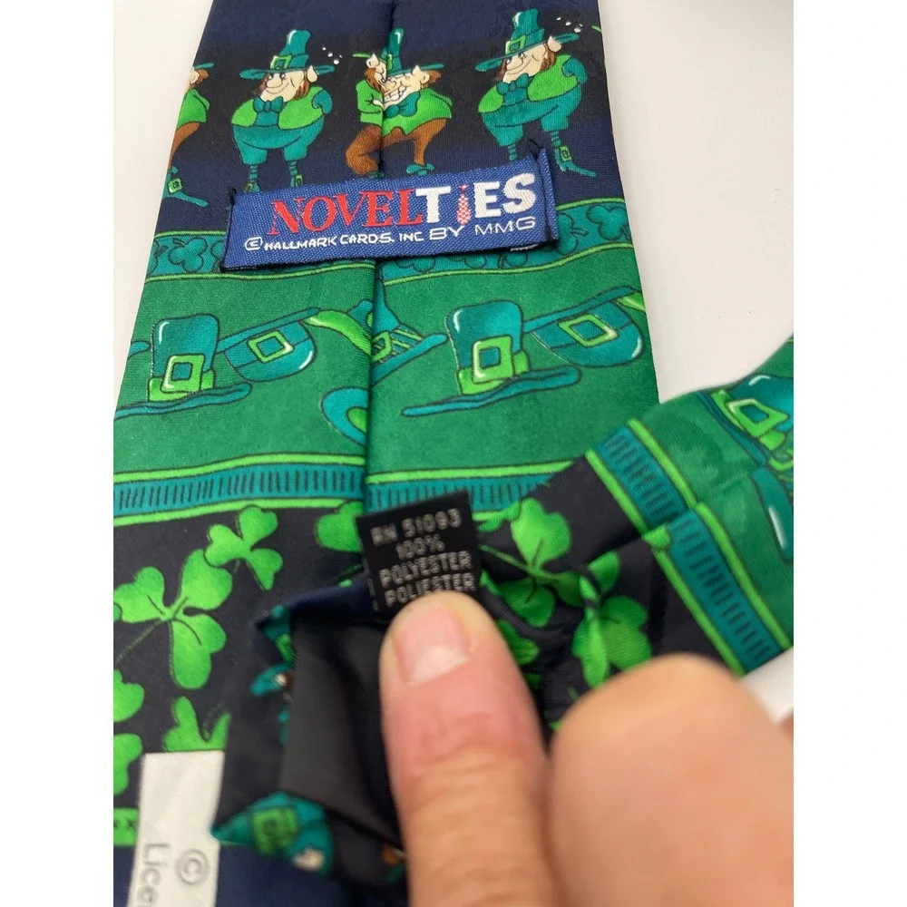 St Patrick's‎ Day Necktie Leprechaun Hats Shamrocks Novelty Tie